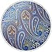Shlax&Wing Silk Neckties Ties Blue Paisley Wedding Extra Long Size
