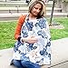 Bebe au Lait Premium Cotton Nursing Cover, Lightweight and Breathable Cotton, Open Neckline, One Size Fits All - Katori