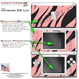 Nintendo DS Lite Zebra Stripes Pink WraptorSkinz Skin Kit by TuneTattooz TM