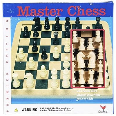 Master Chess Premier Edition Hardwood Playing Board and Staunton Pieces