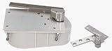C.R. LAURENCE 27105SH0LHSC CRL Satin Chrome Rixson® 27 Series Left Hand 3/4 Offset 105 Degree Selective Hold-Open Floor Mounted Closer - Complete Package