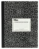 TOPS Marble Composition Book, 10 x 7.88 Inches, Quadrille Rule, 80 Sheets per Book, Black (63799)