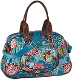 Oilily Painted Flowers Carry All OCB0102, Damen Henkeltasche, 42 x 27.5 x 12.5