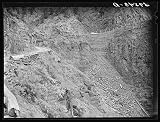 1940 Photo Precipitous road up the mountain's side to the Smugglers Mine. Telluride, Colorado Location: Colorado, San Miguel County, Telluride