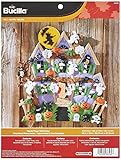 Bucilla Haunted House Felt Applique Wall Hanging Kit, 86560 18 by 18-Inch