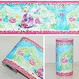 LoveFaye 花の子自己接着壁紙ボーダーズ家庭装飾品 DIY 簡単 貼付シール 防水