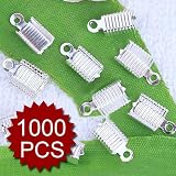 4mm End Caps Nickel Cord Necklace Connectors Chain Parts Wholesale (Price/1000pcs)