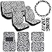 BDK White Zebra Seat Covers & Floor Mats Set Fur Print Complete - Full Set, Universal Fit