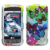 MyBat Butterfly Garden Sparkle Snap-on Hard Phone Protector Case Cover For  ....