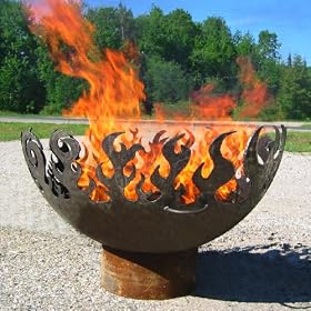 37 Inch Great Bowl O' Fire Handcrafted Steel FireBowl by 