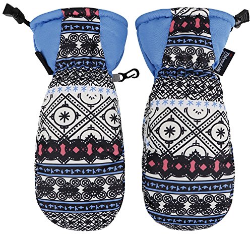 ANDORRA Women's Bohemian Waterproof Thinsulate Snow Mittens