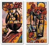 Dual Vases-Green Apples Set by Charly 