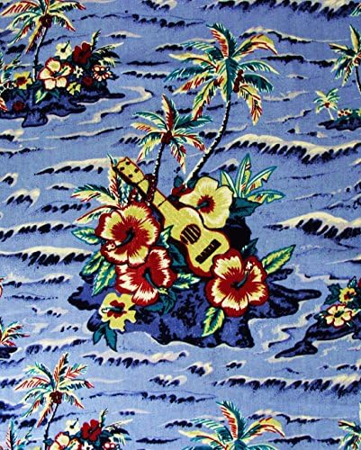 HAWAIIAN DESIGN 100% COTTON FABRIC (1 YARD) TROPICAL