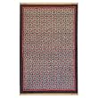 EXP 5' x 2'6" Hand-Knotted Fuchsia And Sky Blue Tibetan Lotus Flower Wool Area Rug