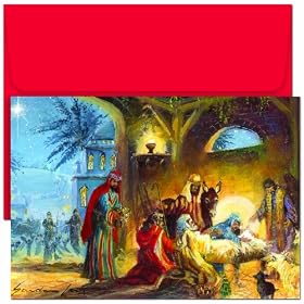 Born In Stable - Boxed Christmas Cards
