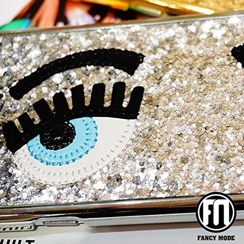 Chiara Ferragni Eyelash Bling Bling Gold/ Silver Iphone 6 Plus Case Free Shipping (Gold)