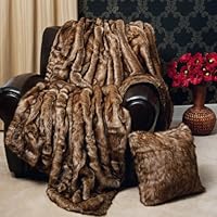 Faux Fur Throw Blanket - Coyote