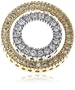 14k Two-Tone Diamond Double Circle Pendant (1/3 cttw, I-J Color, I2-I3 Clarity)