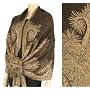 70" x 28" Big Paisley Jacquard Double Layer Woven Pashmina Shawl / Wrap / Stole ( 12 Beautiful Colors ) - New !