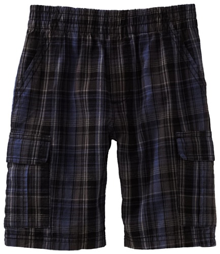 Sprockets Boys 2-7 Mix and Match Plaid Cargo Short, Blue, 7