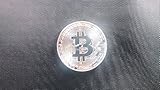 bitcoin ビットコイン バーチャルマネーメダル シルバー色 コレクション用