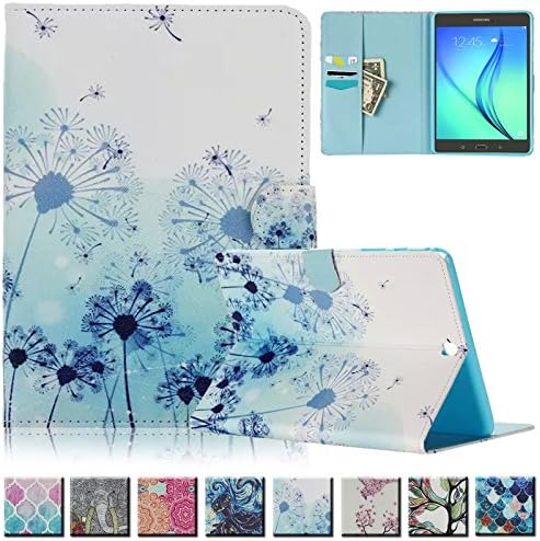 Galaxy Tab A 9.7 inch Case, UUcovers(TM) Colorful Painting Pattern Lightweight Smart Shell with Auto Sleep/Wake Feature Flip Stand Case Cover for Samsung Galaxy Tab A 9.7 inch T550(Dandelion)