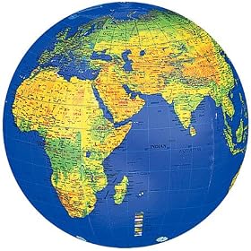27 inch Inflatable Topographical Globe by Replogle
