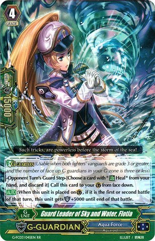 Cardfight!! Vanguard TCG - Guard Leader of Sky and Water, Flotia (G-FC03/045) - Fighter's Collection 2016