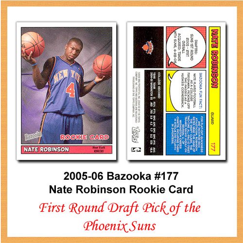 Topps Bazooka 2005-2006 New York Knicks Nate Robinson Rookie Card