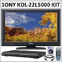 Sony BRAVIA® L Series KDL-22L5000 22-Inch 720p LCD HDTV + DVD Accessory Kit