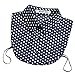 Joyci Polka Dot Half Shirt Collar Winter Blouse Doll False Collar (Navy Blue)