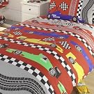 Childrens/Kids Boys Racing Cars Design Quilt/Duvet Cover Bedding Set