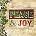 Christmas Decorations for Your Home - Set of 2 Wooden Christmas Signs - Peace & Joy and Have Yourself A Merry Little Christmas Tree