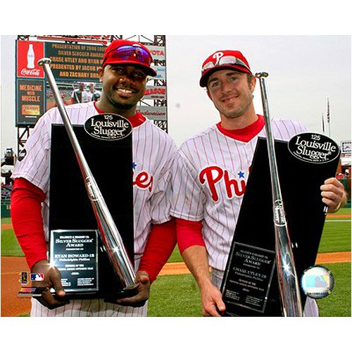 Buy Photofile Philadelphia Phillies Ryan Howard Chase Utley 06 Silver Slugger Awards-8x10 Photo Mounted... by Photo File