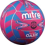 Mitre Mini Oasis 18p  Netball - Blue/Pink Mini