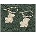 Logo Art Kansas Jayhawks 10K Gold Team Logo 1/2 Dangle Earrings