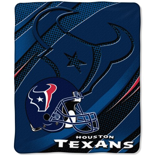 NFL Houston Texans 50-Inch-by-60-Inch Micro-Raschel Plush Throw 