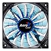 Aerocool Shark 12cm Quad LED 15 Blade Fluid Dynamic Bearing Fan - Blue