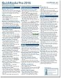 QuickBooks Pro 2016 Quick Reference Training Card - Laminated Tutorial Guide Cheat Sheet (Instructions and Tips)