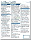 QuickBooks Pro 2016 Quick Reference Training Card - Laminated Tutorial Guide Cheat Sheet (Instructions and Tips)