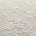 Giselle Stretch Floral Lace 58 Inch Wide Fabric by the Yard (F.E. (Ivory)