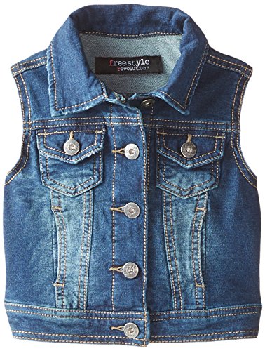 Freestyle Revolution Big Girls' Mandy Knit Denim Vest