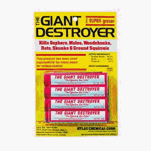Atlas Chemical 00333 4PK 2OZ Giant Destroyer