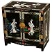 Asian Lacquer Storage Cabinet - Black