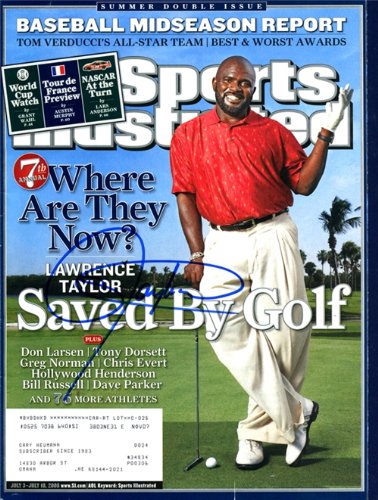 Lawrence Taylor Autographed/Hand Signed Sports Illustrated Magazine - July 10, 2006
