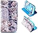 Galaxy S4 Case, Trees Camo Flip Wallet Credit ID Card Slot Holder Phone Case With Stand --Retail Package W Screen Protector --Winter