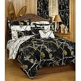 Realtree Camouflage AP Comforter/Sham Set - Black (King)