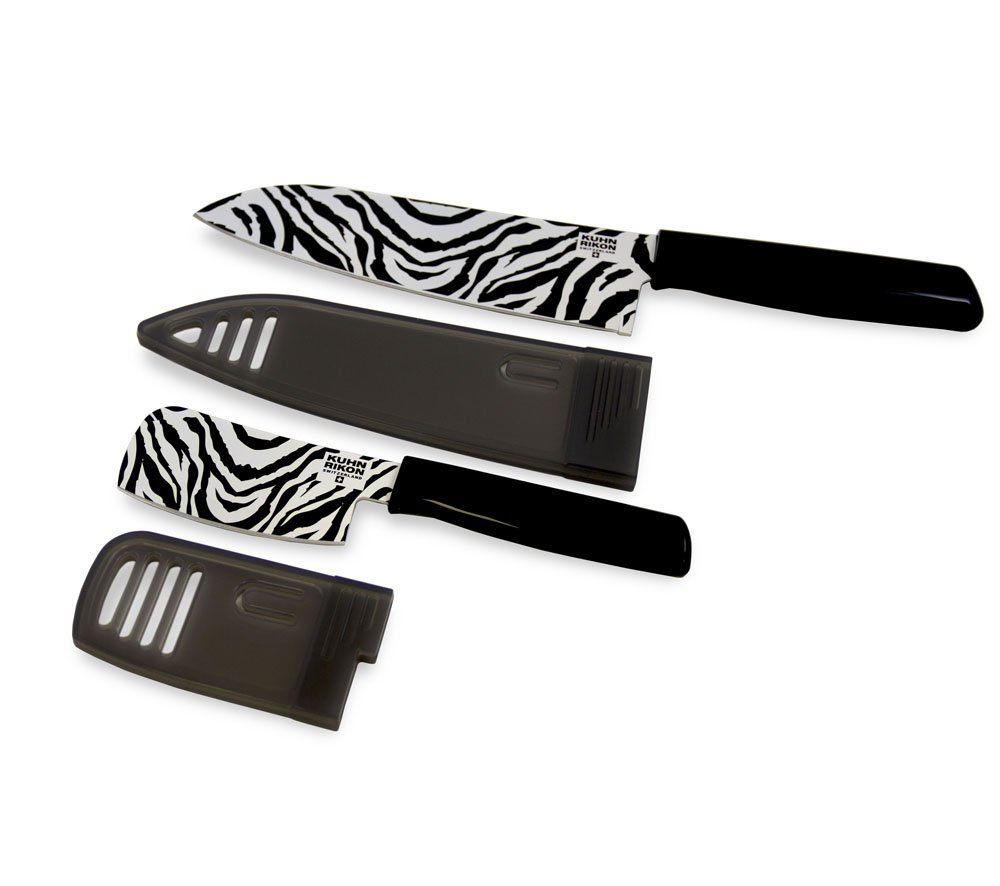 Kuhn Rikon Safari Chef's and Nakiri Colori