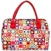 kora K7-098 Insulated Fashion Lunch Tote, Red