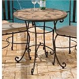 Alfresco Home 21-0362 30 Inch Round Swirl Table Base